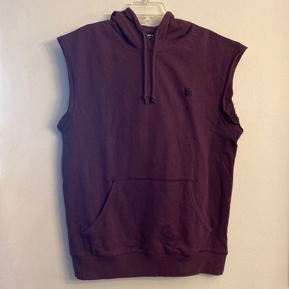 YoungLA Sleeveless Pullover Hoodie Sweatshirt Vest Bodybuilding Workout Gym Ray - Picture 3 of 14